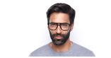 Lunettes de vue homme MAGIC245 écaille bleu/bleu - Vue de face