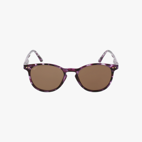 Lunettes de soleil enfant FELIZ écaille/violet Vue de face