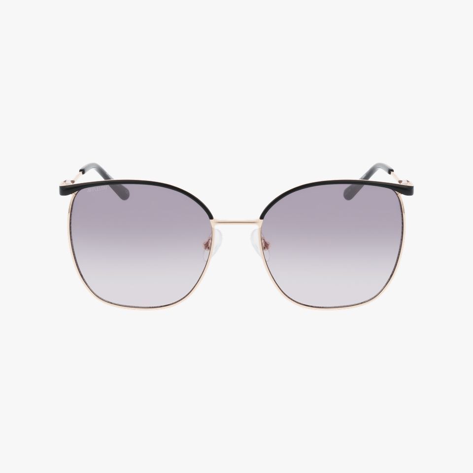 Lunettes de soleil femme VIA dorée/noir - Vue de face