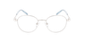 Lunettes de vue femme LUCIE argenté/bleu