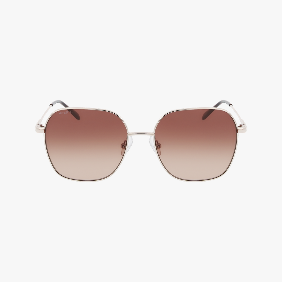 Lunettes de soleil femme LUELLA dorée - Vue de face
