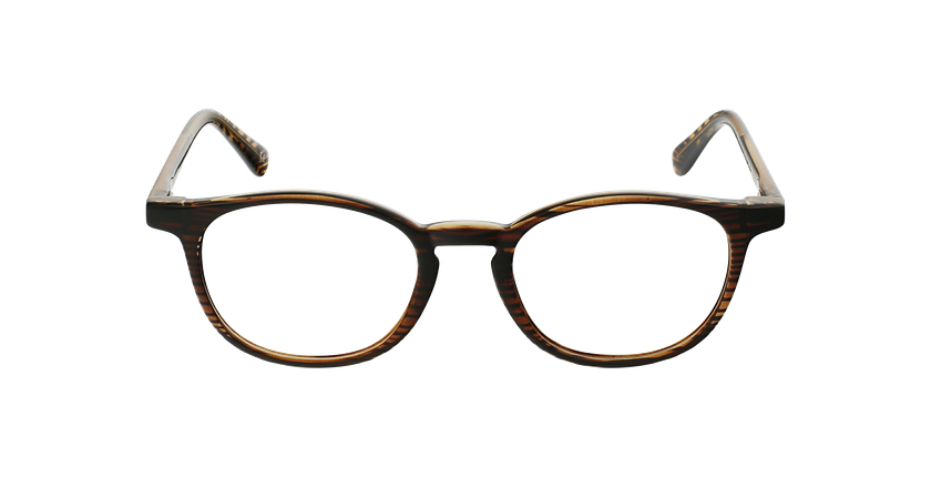 LUNETTES DE VUE enfant RZERO22 marron/marron marbré - Vue de face