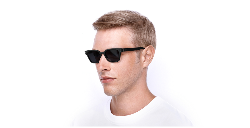 LUNETTES DE SOLEIL HASTINGS noir - Vue de face