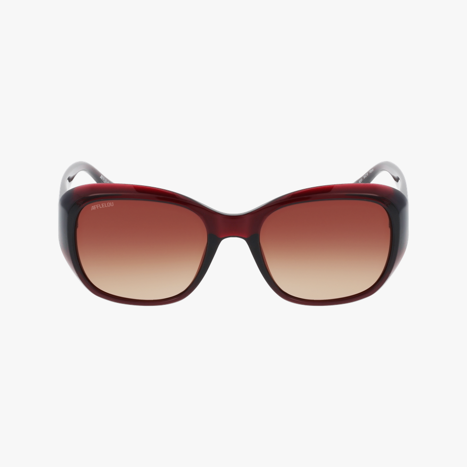 Lunettes de soleil femme COLETA rouge - Vue de face