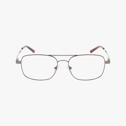 Lunettes de vue homme FILIPE écaille/argenté Vue de face