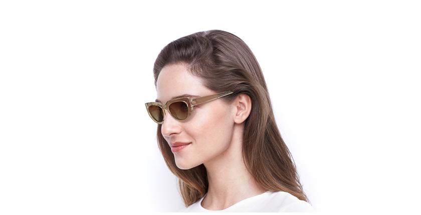 LUNETTES DE SOLEIL femme PAISLEY marron - Vue de face