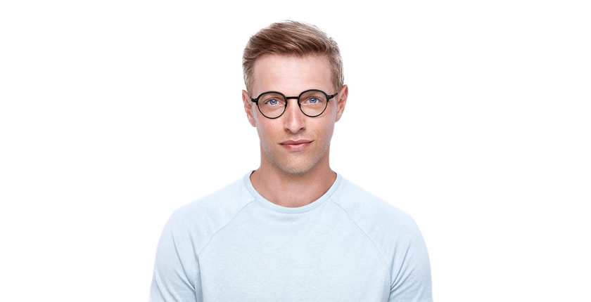 Lunettes de vue homme MAGIC276 noir/rouge - Vue de face