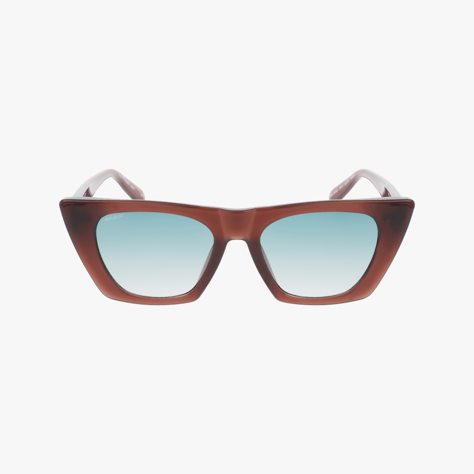 Lunettes de soleil femme NINIA marron - Vue de face