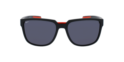 LUNETTES DE SOLEIL homme BERTO noir/rouge Vue de face