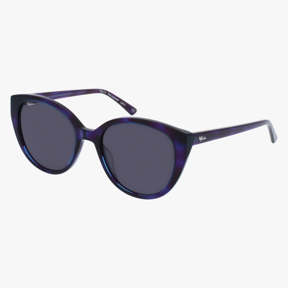 Lunettes de soleil femme SUZANNE violet - Vue de face