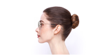 LUNETTES DE VUE femme GG0396O doré/doré - Vue de côté