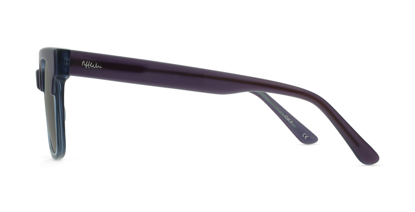 LUNETTES DE SOLEIL femme KAREN violet/bleu - Vue de côté