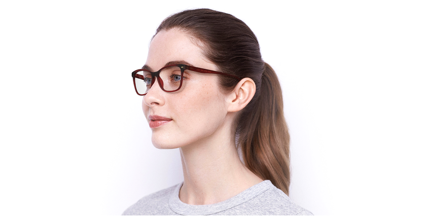 LUNETTES DE VUE femme ISADORA rouge - Vue de face