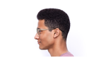 Lunettes de vue homme MAGIC ACHILLE dorée - Vue de côté