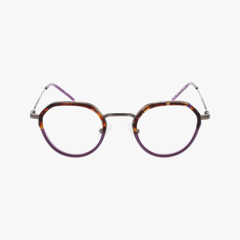 Lunettes de vue homme MAGIC226 écaille/violet Vue de face