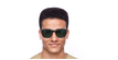 LUNETTES DE SOLEIL homme MIGUEL écaille - Vue de face