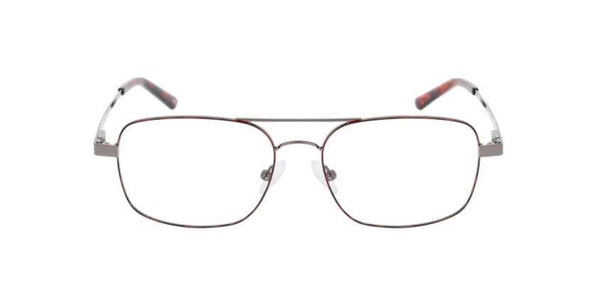 Lunettes de vue homme FILIPE écaille/argenté - Vue de face