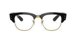 Lunettes de vue MEGA CLUBMASTER RX0316V noir/dorée - Vue de face
