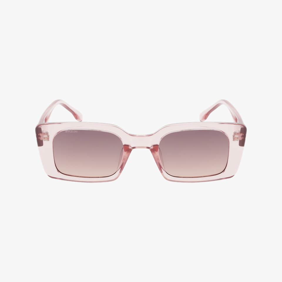 Lunettes de soleil femme TOLEDA rose - Vue de face