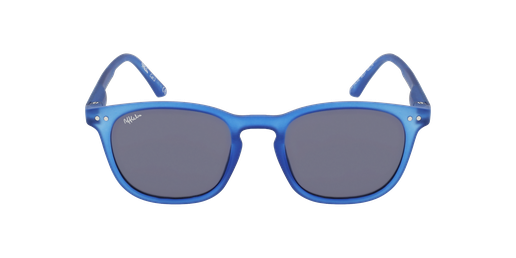 LUNETTES DE SOLEIL enfant VALME bleu/bleu foncé mat Vue de face