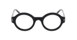 Lunettes de vue femme CARACTÈRES DIPLOMATE noir/dorée - Vue de face