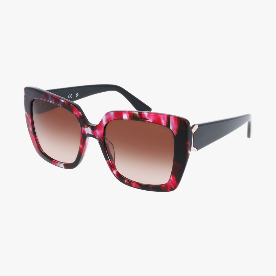 Lunettes de soleil femme GU7889 bordeaux/marron - Vue de face