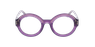 Lunettes de vue femme CARACTERES FIL D'OR PERSPICACE violet/dorée