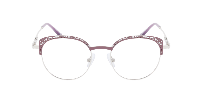 Lunettes de vue femme MAGIC293 violet/argenté - Vue de face
