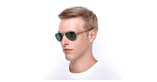 LUNETTES DE SOLEIL RUSSEL doré - Vue de face