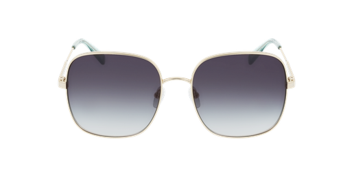 LUNETTES DE SOLEIL femme LO159S doré/bleu Vue de face