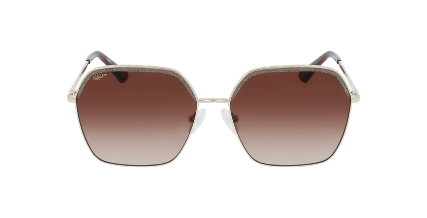 LUNETTES DE SOLEIL femme MALE doré - Vue de face