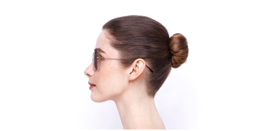 LUNETTES DE SOLEIL femme DIORSTELLAIRE6 doré - Vue de côté