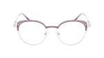 Lunettes de vue femme MAGIC293 violet/argenté - Vue de face