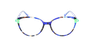 Lunettes de vue femme MAGIC280 bleu/vert