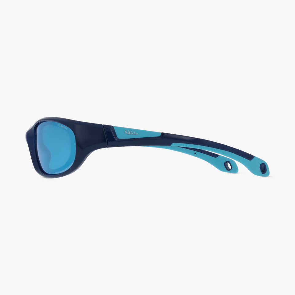 Lunettes de soleil enfant IVANO POLARIZED bleu - Vue de face