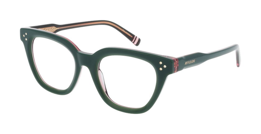 Lunettes de vue femme CARACTÈRES ARTISTE vert - Vue de face