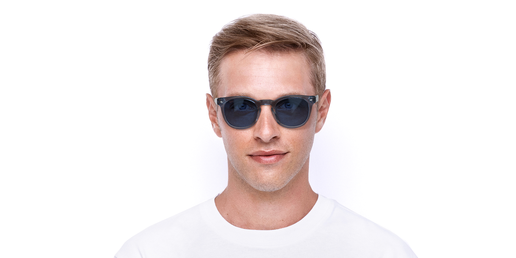 LUNETTES DE SOLEIL homme FAREL blanc/gris