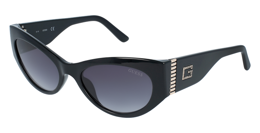 LUNETTES DE SOLEIL femme GU7624 noir - vue de 3/4