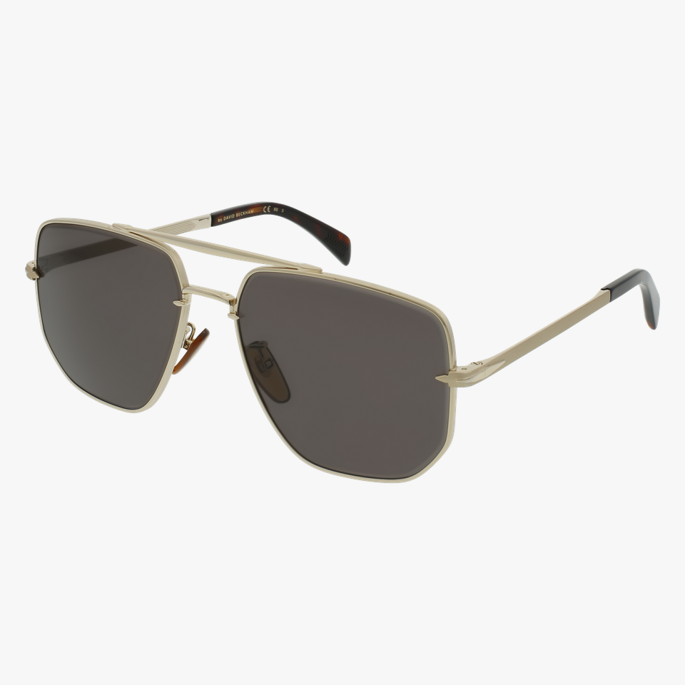 Lunettes de soleil homme DB 7001/S dorée - Vue de 3/4