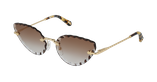 LUNETTES DE SOLEIL femme CE157S doré/marron - vue de 3/4