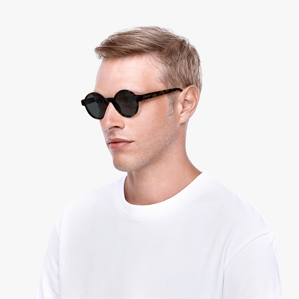Lunettes de soleil PHILO écaille - Vue de face