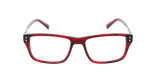 Lunettes de vue homme CARACTÈRES ALTRUISTE rouge - Vue de face