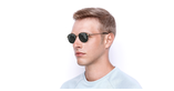 LUNETTES DE SOLEIL SL 361 noir/doré - vue de 3/4