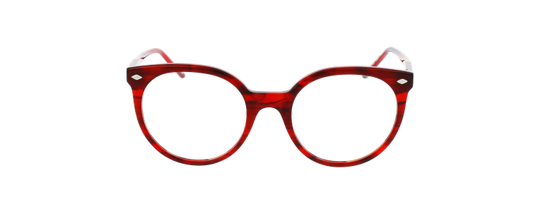Lunettes de vue femme MAGIC 166 rouge - Vue de face