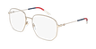 LUNETTES DE VUE femme GG0396O doré/doré - vue de 3/4