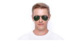 LUNETTES DE SOLEIL AVIATOR L gris - Vue de face