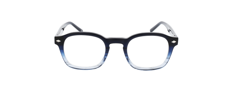 Lunettes de vue homme MAGIC 162 bleu/bleu dégradé - Vue de face