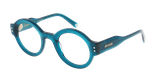 Lunettes de vue femme CARACTÈRES DIPLOMATE turquoise - Vue de face