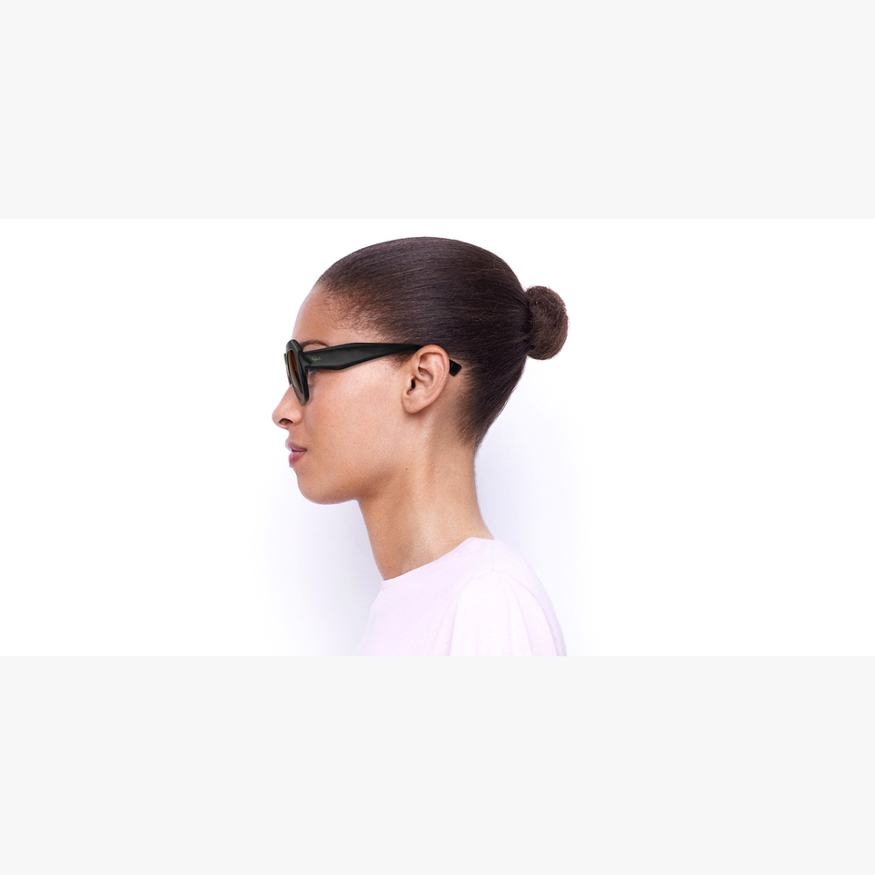Lunettes de soleil femme NAIFARU écaille/noir - Vue de face