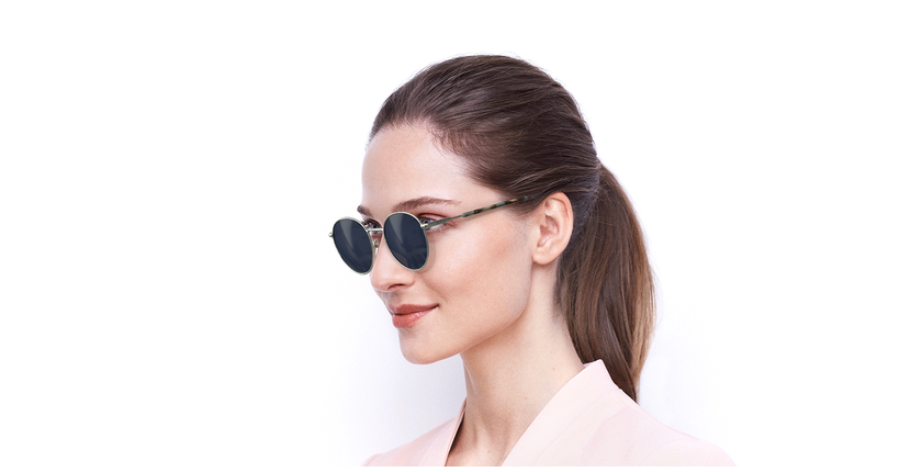 LUNETTES DE SOLEIL femme BA5004S argenté - vue de 3/4